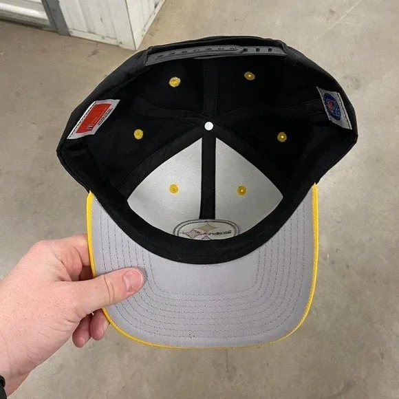 Vintage NFL 90s Pittsburgh Steelers Twill SnapBack Hat Twins Enterprise - Picture 4 of 6